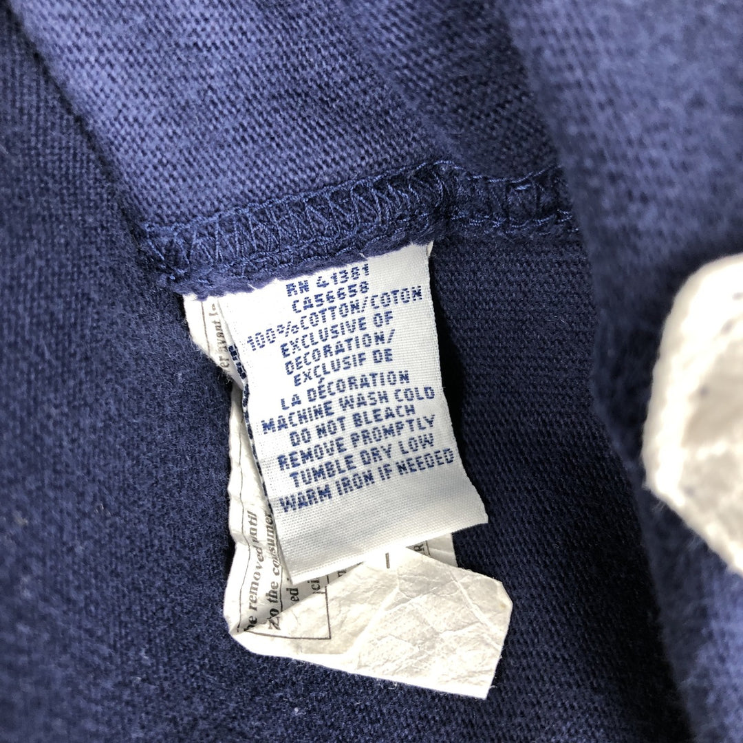 Ralph Lauren POLO RALPH LAUREN CUSTOM FIT long-sleeved rugby shirt, men's size L cotton navy blue type Vintage Second Hand