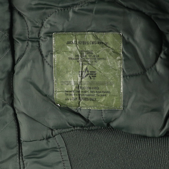 Civilian Alpha CWU-45 Nylon Khaki type Vintage Second Hand