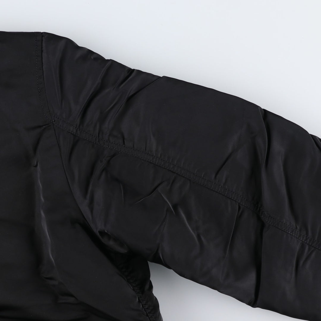 Civilian Alpha MA-1 type padded military flight jacket, men's XL size Nylon black type Vintage Second Hand