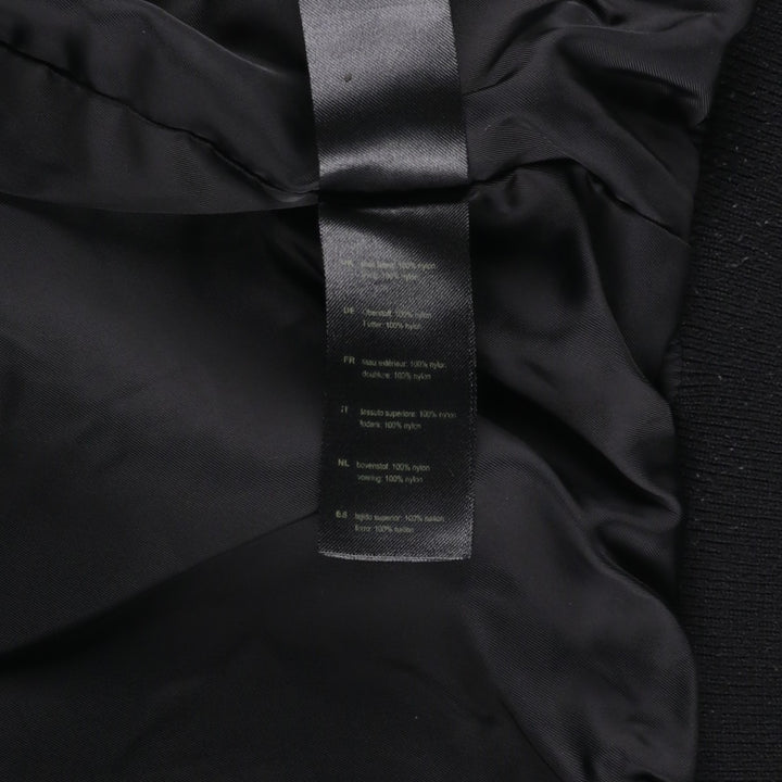 Civilian Alpha MA-1 Military Flight Jacket, Men's Size L Nylon black type Vintage Second Hand