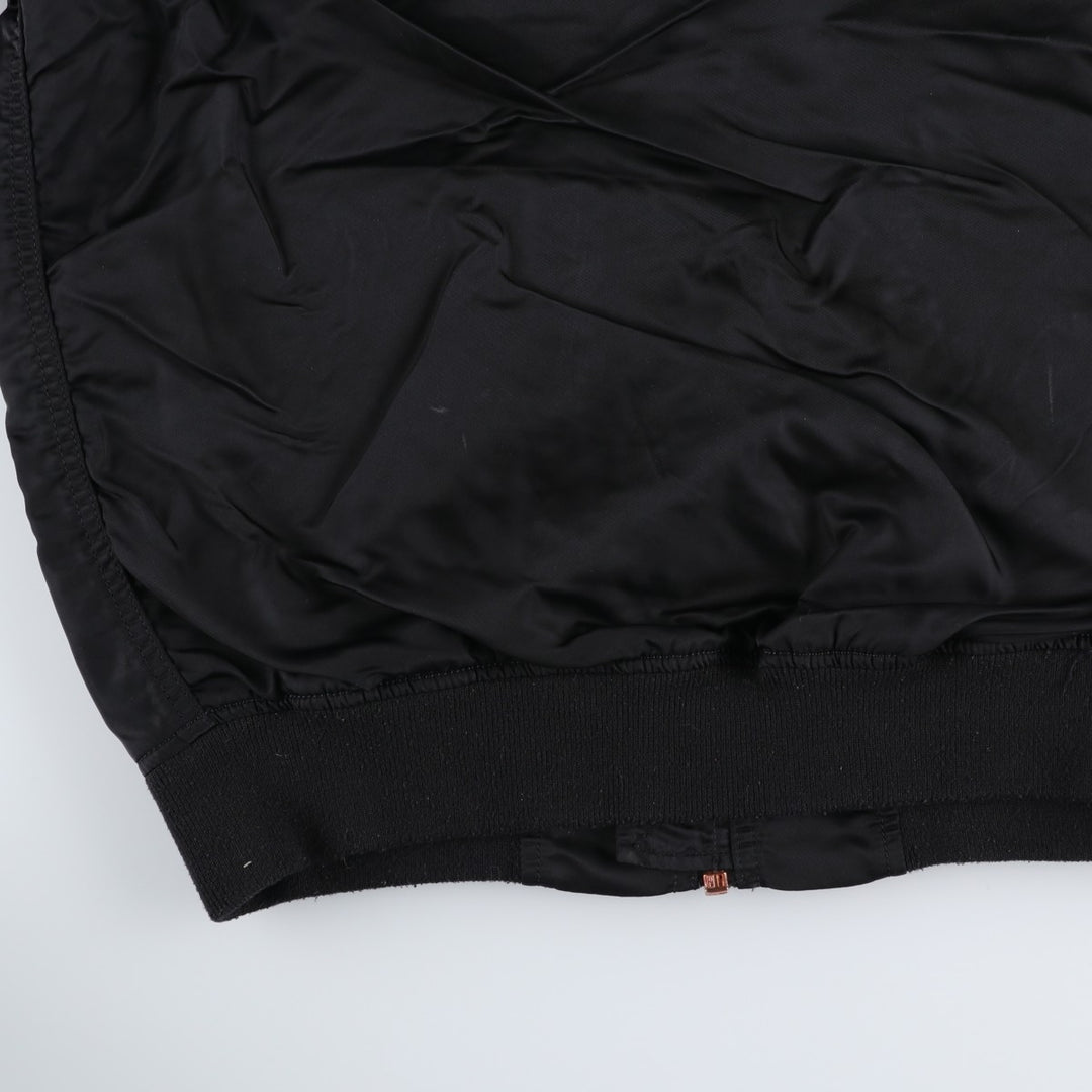 Civilian Alpha MA-1 Military Flight Jacket, Men's Size L Nylon black type Vintage Second Hand
