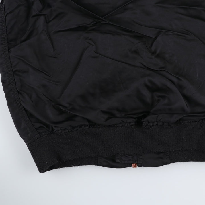 Civilian Alpha MA-1 Military Flight Jacket, Men's Size L Nylon black type Vintage Second Hand