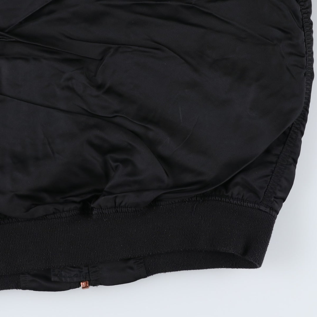 Civilian Alpha MA-1 Military Flight Jacket, Men's Size L Nylon black type Vintage Second Hand