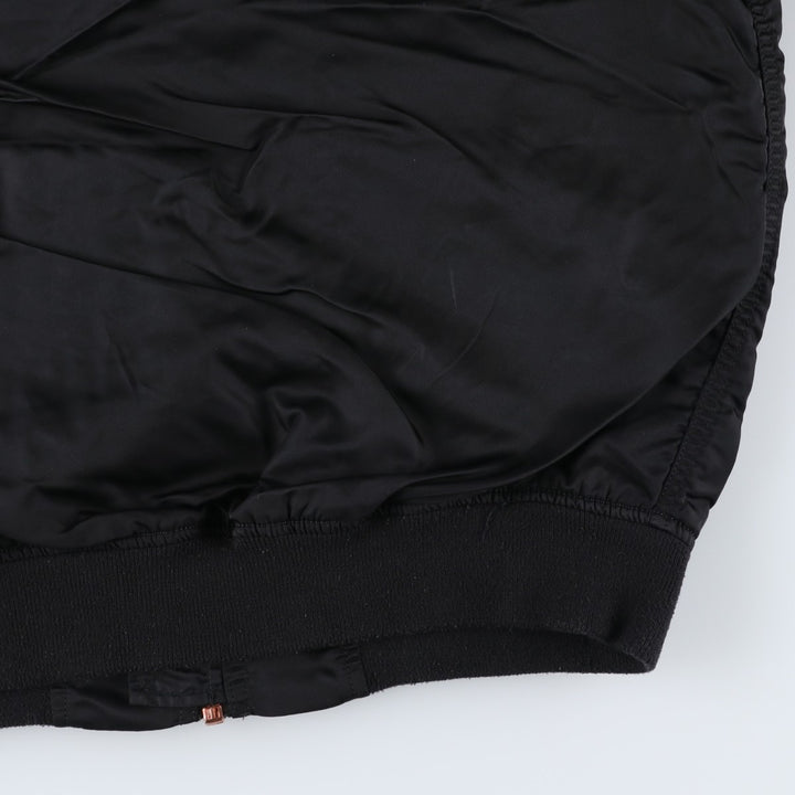 Civilian Alpha MA-1 Military Flight Jacket, Men's Size L Nylon black type Vintage Second Hand