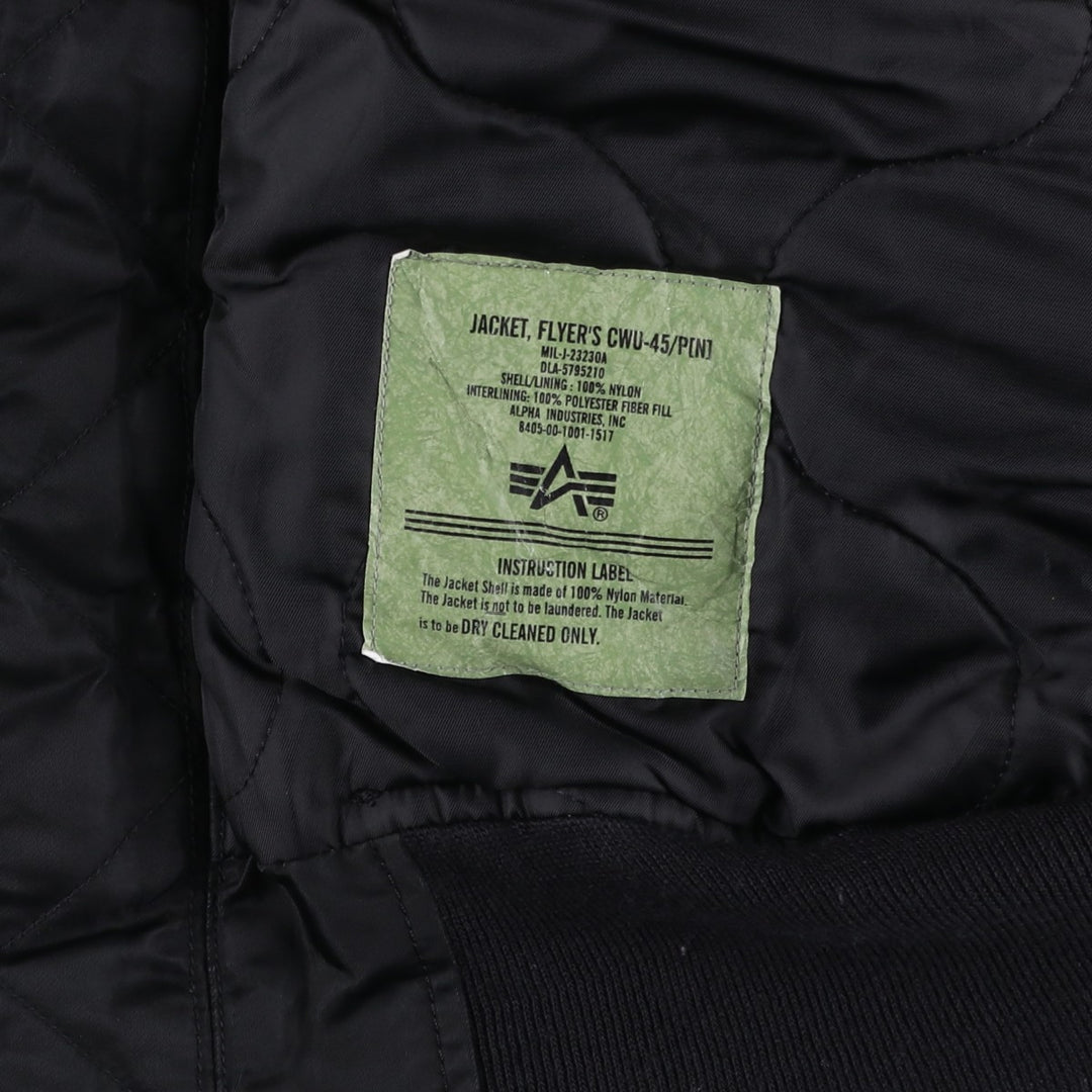 Civilian Alpha CWU-45 Nylon black type Vintage Second Hand