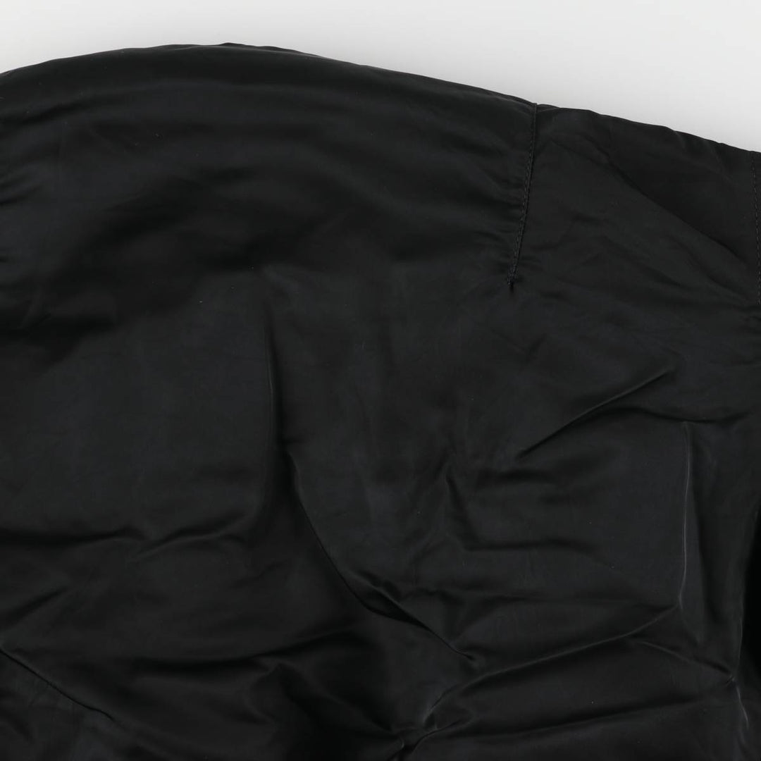 90'S civilian Alpha MA-1 style padded military flight jacket, made in the USA, men's size M, vintage Nylon black type Vintage Second Hand