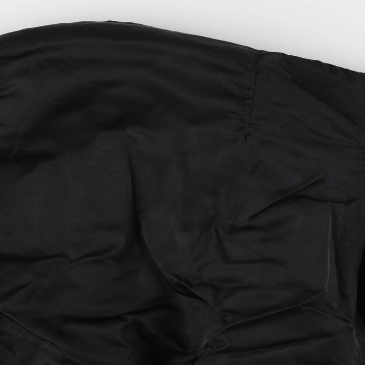 90'S civilian Alpha MA-1 style padded military flight jacket, made in the USA, men's size M, vintage Nylon black type Vintage Second Hand