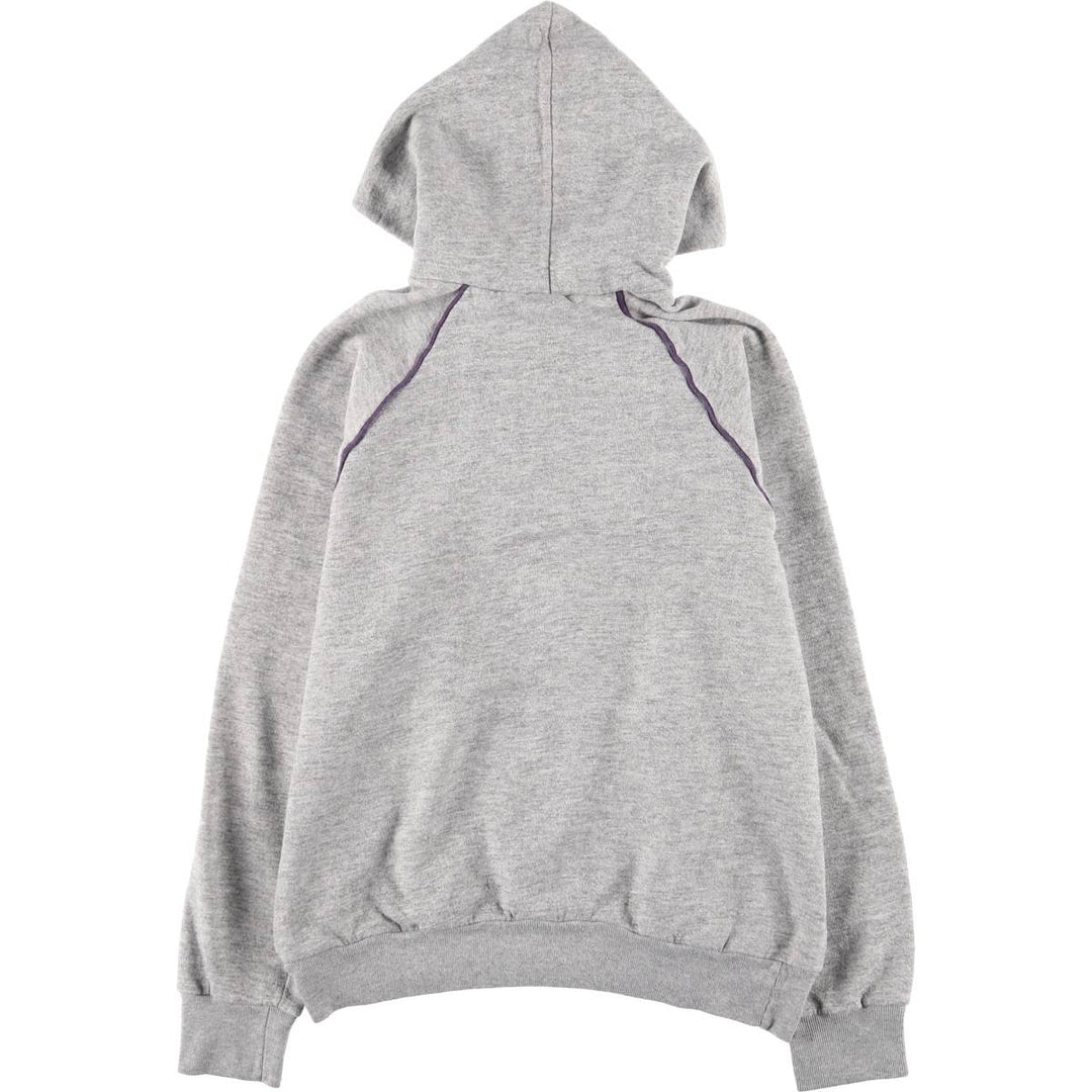 1980'S Disney EPCOT CENTER Half-Button Hoodie, Made in USA, Men's Size L cotton gray type Vintage Second Hand