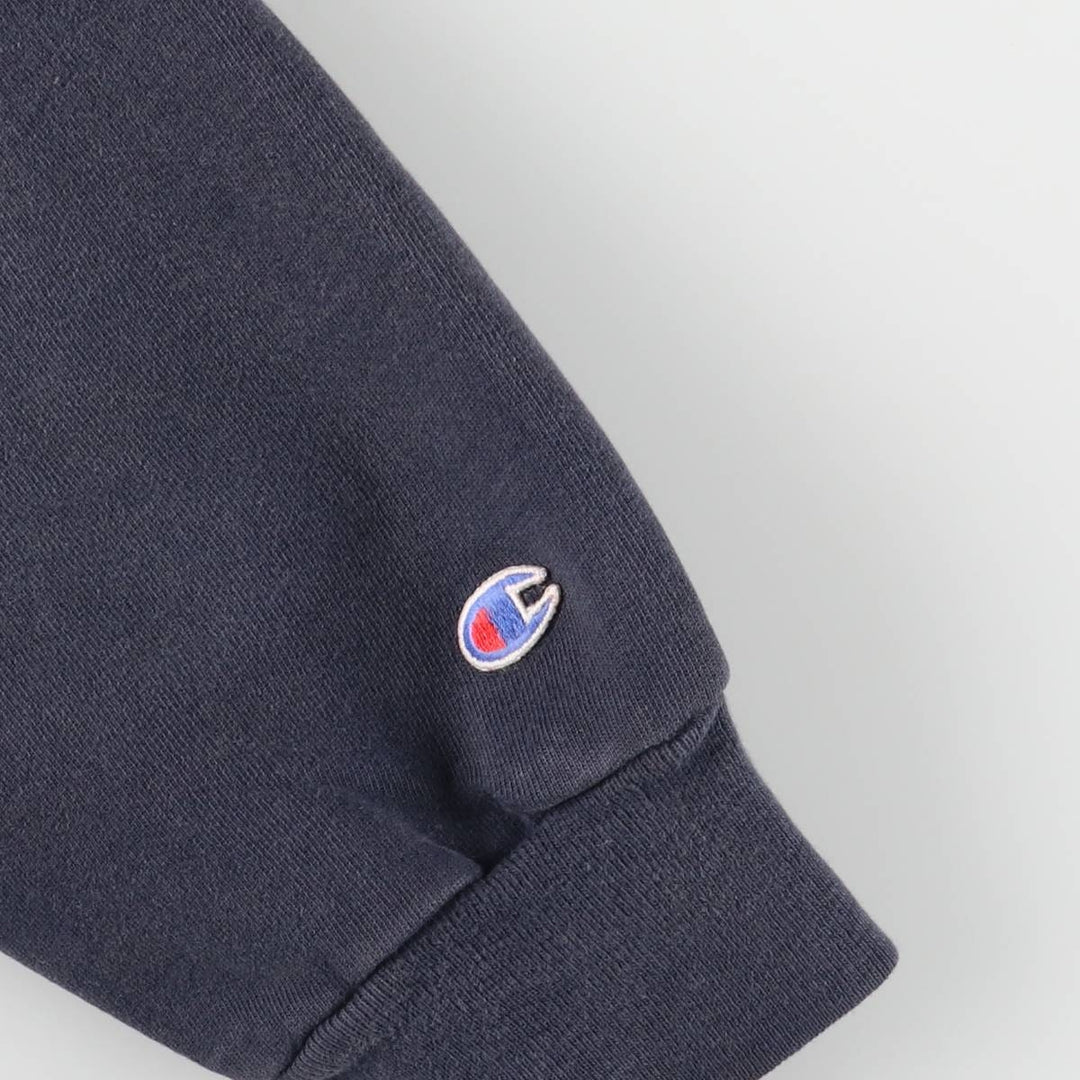 Champion 3-Print US Navy College Sweatshirt, Made in USA, Men's Size L cotton navy blue type Vintage Second Hand