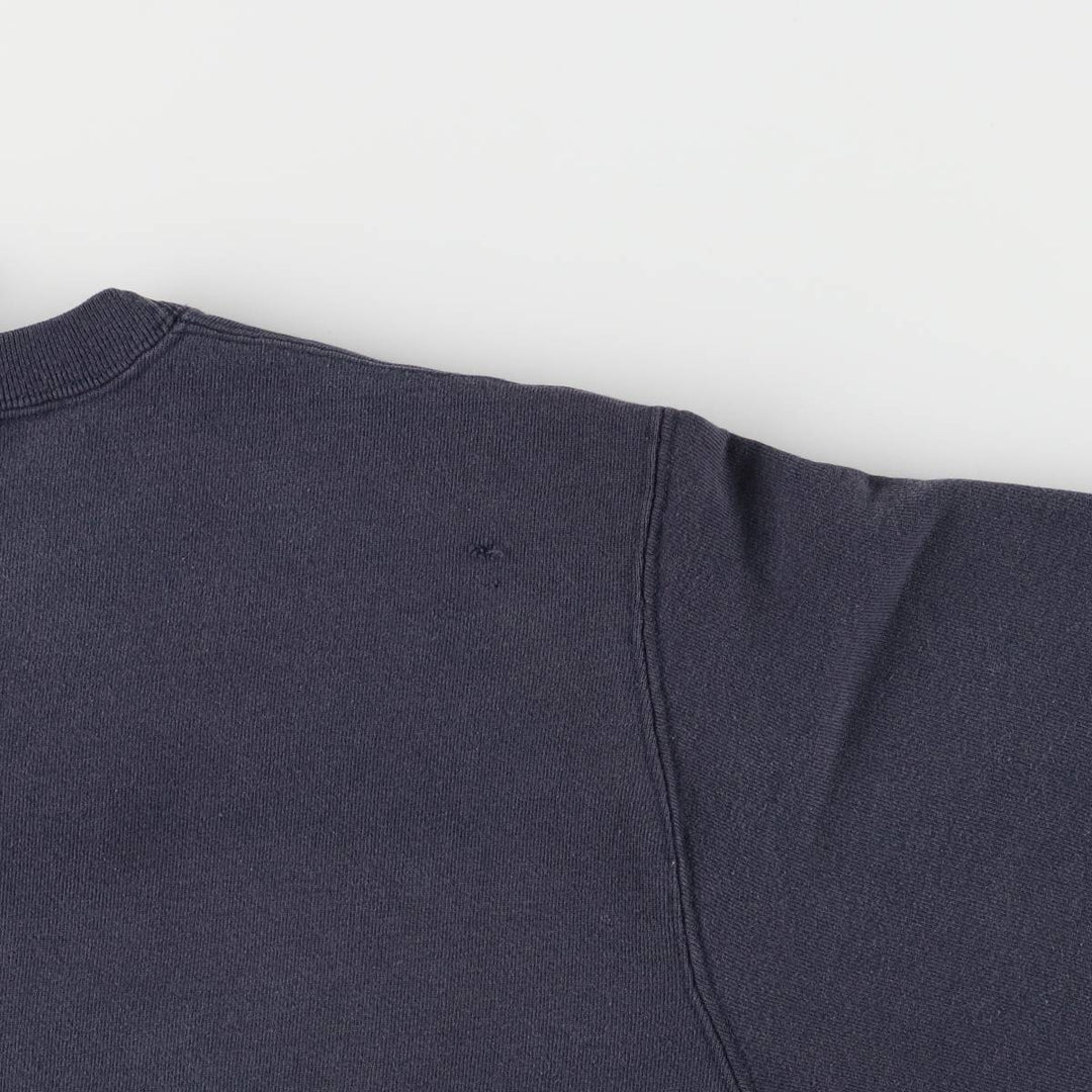 Champion 3-Print US Navy College Sweatshirt, Made in USA, Men's Size L cotton navy blue type Vintage Second Hand