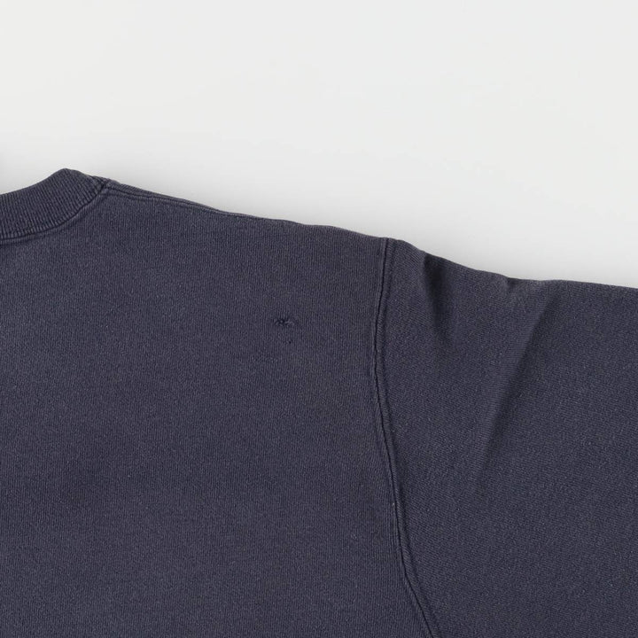 Champion 3-Print US Navy College Sweatshirt, Made in USA, Men's Size L cotton navy blue type Vintage Second Hand