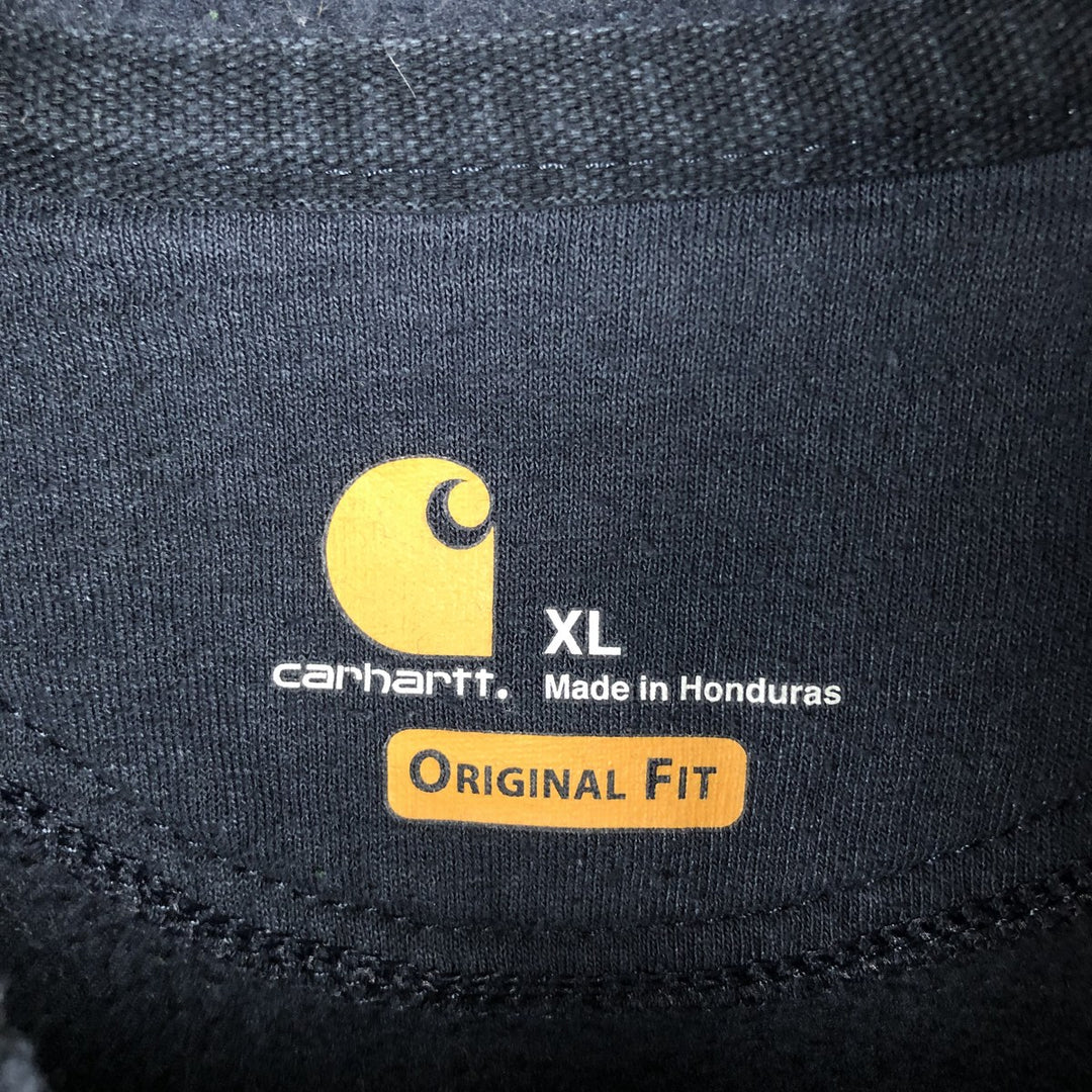 Carhartt ORIGINAL FIT sweatshirt pullover hoodie, men's XL size cotton navy blue type Vintage Second Hand