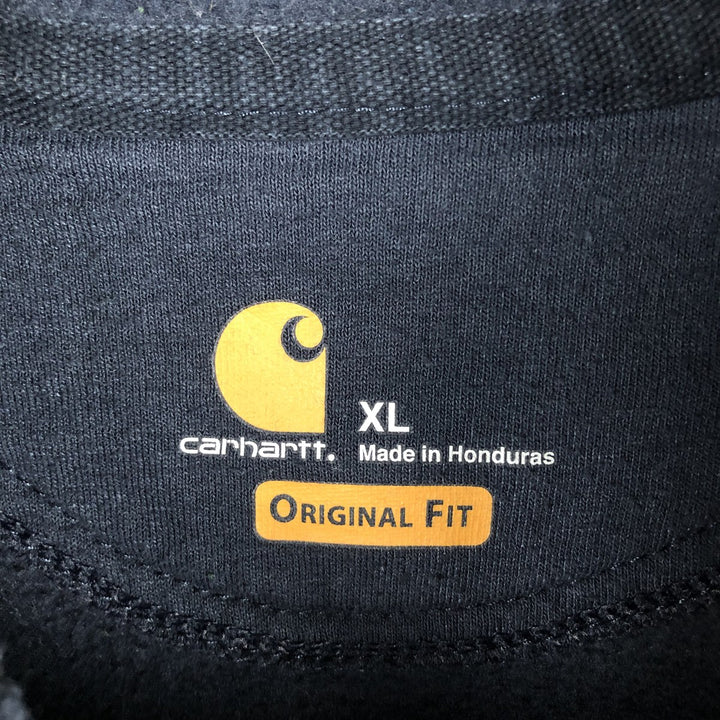 Carhartt ORIGINAL FIT sweatshirt pullover hoodie, men's XL size cotton navy blue type Vintage Second Hand