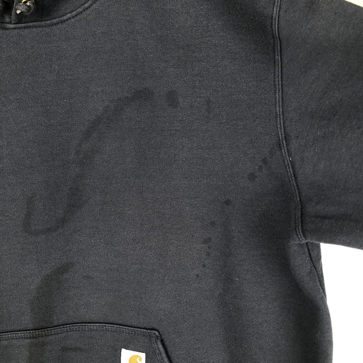 Carhartt ORIGINAL FIT sweatshirt pullover hoodie, men's XL size cotton navy blue type Vintage Second Hand