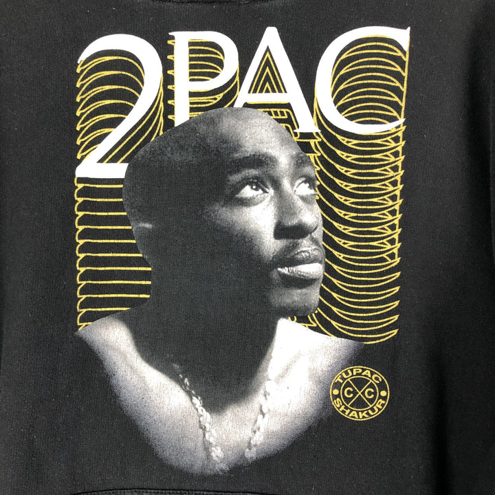 Cross Colours 2pac Band Pullover Hoodie, Men's XXL cotton black type Vintage Second Hand