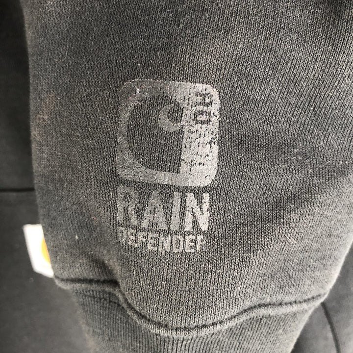 Carhartt Padded Sweatshirt Full-Zip Hoodie, Men's XL cotton black type Vintage Second Hand