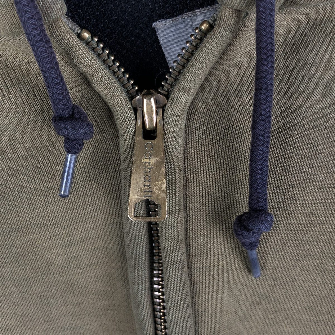 Carhartt full-zip sweatshirt hoodie, men's size XXXL unclear Khaki type Vintage Second Hand