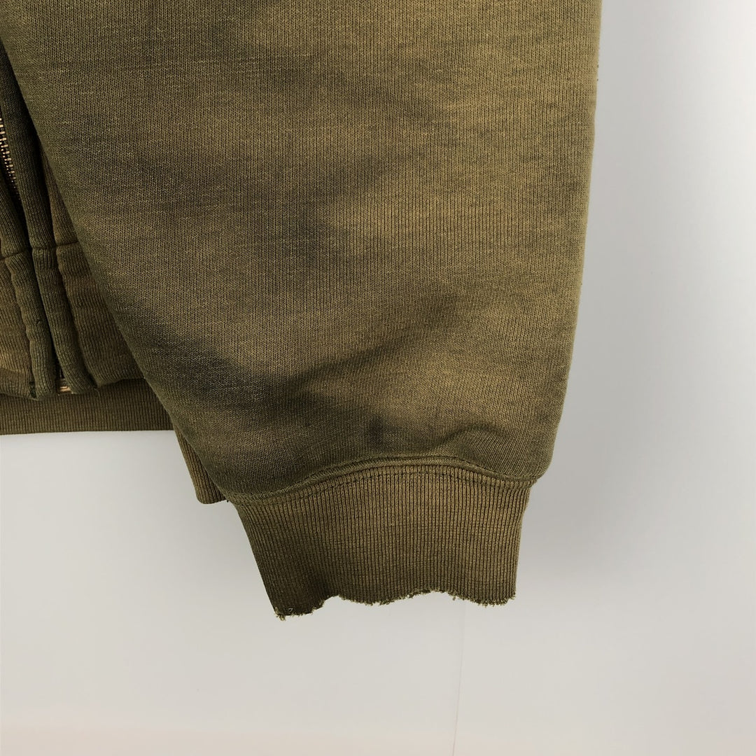 Carhartt full-zip sweatshirt hoodie, men's size XXXL unclear Khaki type Vintage Second Hand