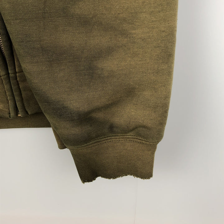 Carhartt full-zip sweatshirt hoodie, men's size XXXL unclear Khaki type Vintage Second Hand