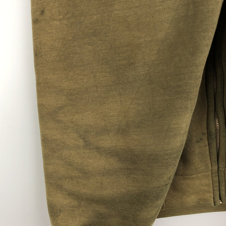 Carhartt full-zip sweatshirt hoodie, men's size XXXL unclear Khaki type Vintage Second Hand