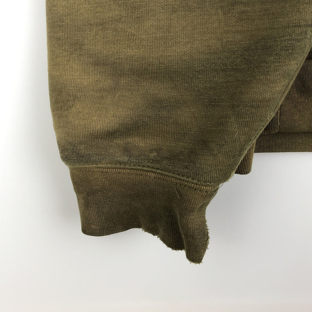 Carhartt full-zip sweatshirt hoodie, men's size XXXL unclear Khaki type Vintage Second Hand