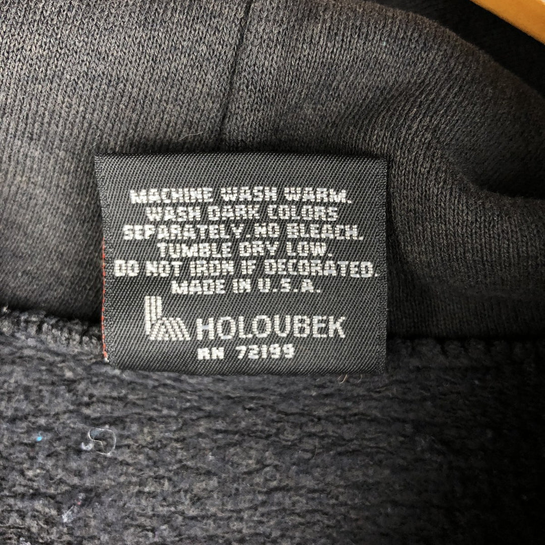 Vintage 90'S Harley-Davidson full-zip sweatshirt, made in the USA, size L, men's cotton black type Vintage Second Hand