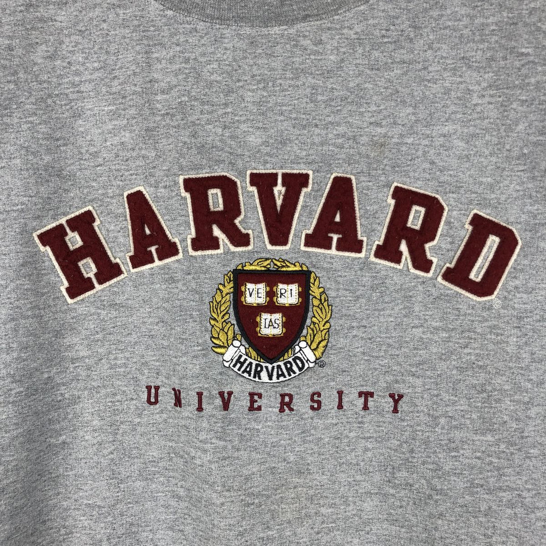 Champion ECO AUTHENTIC HARVARD Harvard University College Sweatshirt, Men's Size L cotton gray type Vintage Second Hand