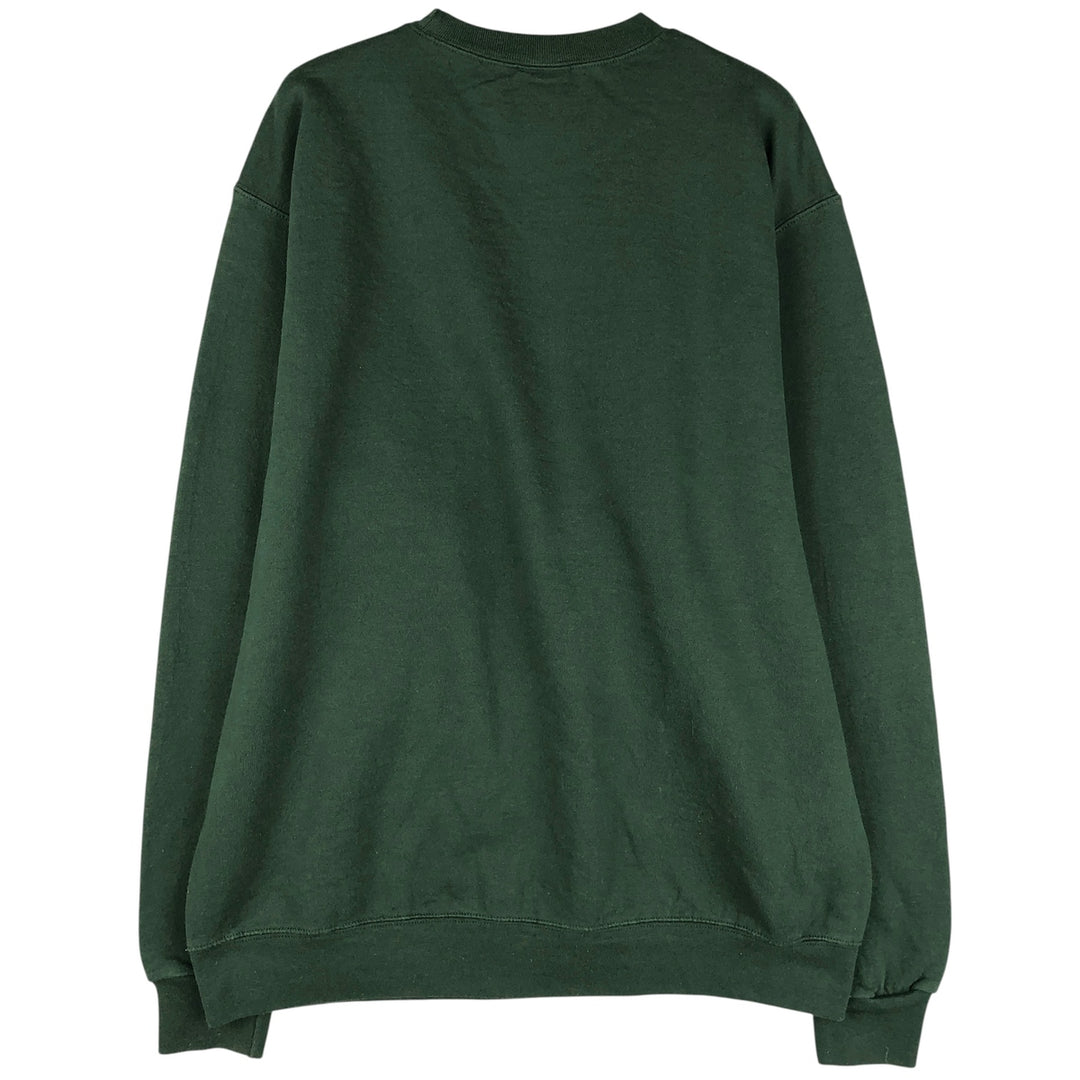 Champion College Sweatshirt, Men's Size L cotton Green type dark green Vintage Second Hand