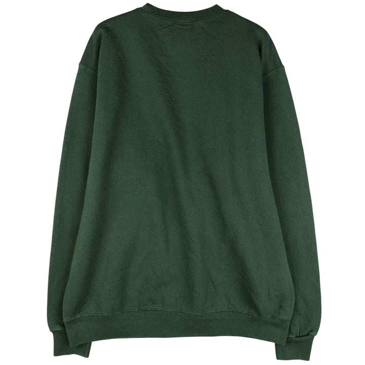 Champion College Sweatshirt, Men's Size L cotton Green type dark green Vintage Second Hand
