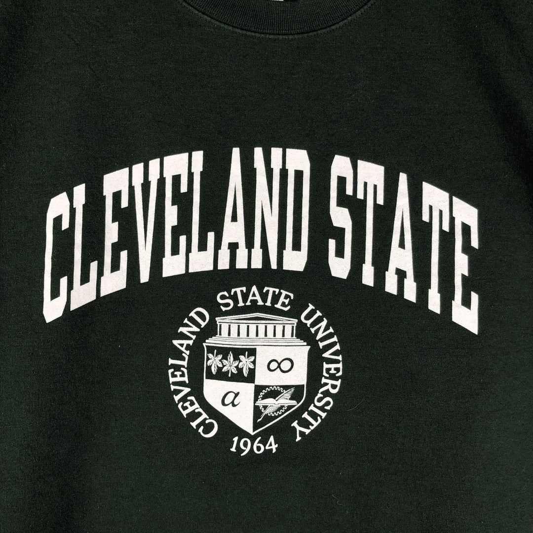 Champion College Sweatshirt, Men's Size L cotton Green type dark green Vintage Second Hand