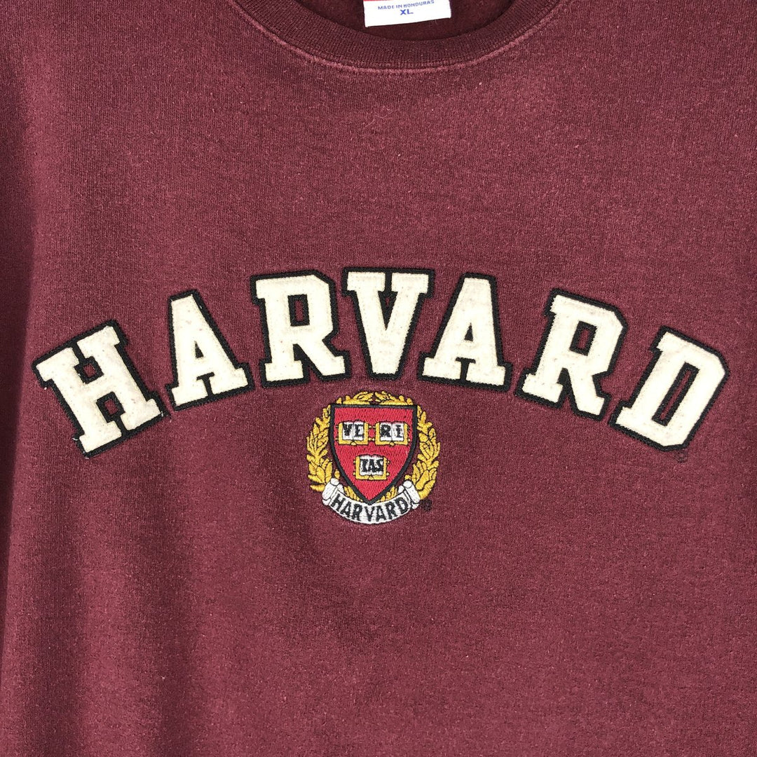 Champion Authentic Athletic Apparel Harvard University College Sweatshirt, Men's Size XL cotton Red type red-purple Vintage Second Hand