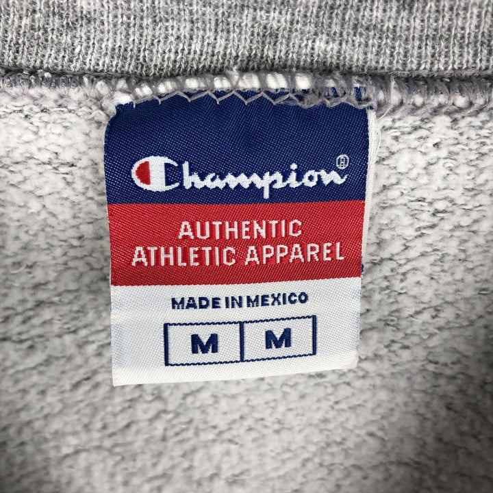 2000'S Champion Authentic Athletic Apparel College Sweatshirt, Men's Size Medium cotton gray type Vintage Second Hand