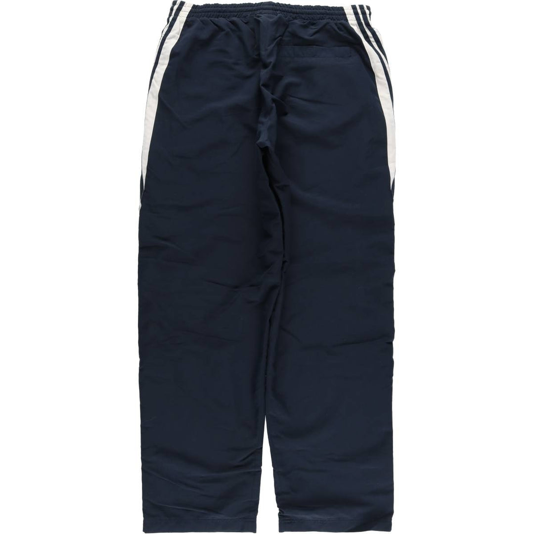 00'S Adidas warm-up pants, nylon pants, rustling pants, men's size L polyester navy blue type Vintage Second Hand
