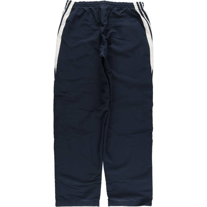 00'S Adidas warm-up pants, nylon pants, rustling pants, men's size L polyester navy blue type Vintage Second Hand