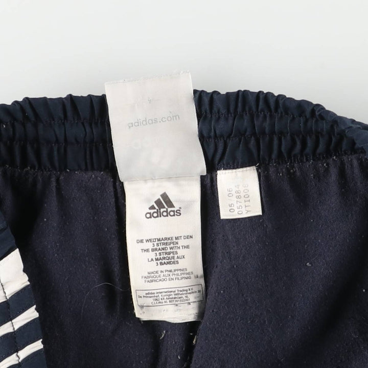 00'S Adidas warm-up pants, nylon pants, rustling pants, men's size L polyester navy blue type Vintage Second Hand