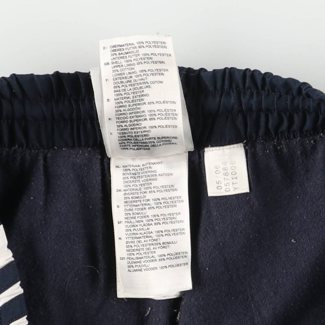 00'S Adidas warm-up pants, nylon pants, rustling pants, men's size L polyester navy blue type Vintage Second Hand