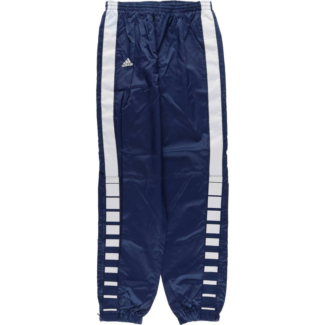 00'S Adidas nylon pants, rustling pants, men's size L Nylon navy blue type Vintage Second Hand