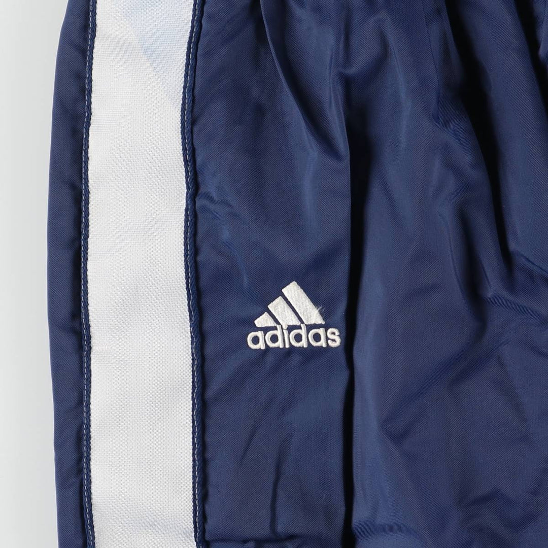 00'S Adidas nylon pants, rustling pants, men's size L Nylon navy blue type Vintage Second Hand