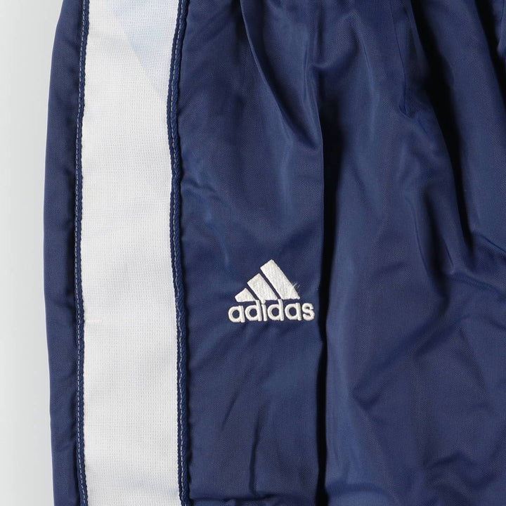 00'S Adidas nylon pants, rustling pants, men's size L Nylon navy blue type Vintage Second Hand