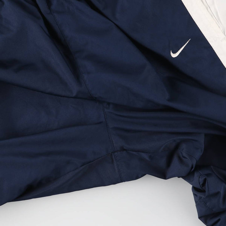 00'S Nike Warm-up Pants, Nylon Pants, Rustling Pants, Men's Size L polyester navy blue type Vintage Second Hand