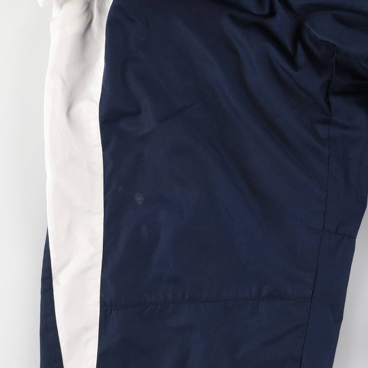 00'S Nike Warm-up Pants, Nylon Pants, Rustling Pants, Men's Size L polyester navy blue type Vintage Second Hand