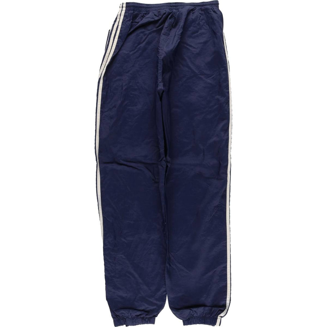 90'S Adidas nylon pants, rustling pants, men's size L, vintage unclear blue type Vintage Second Hand