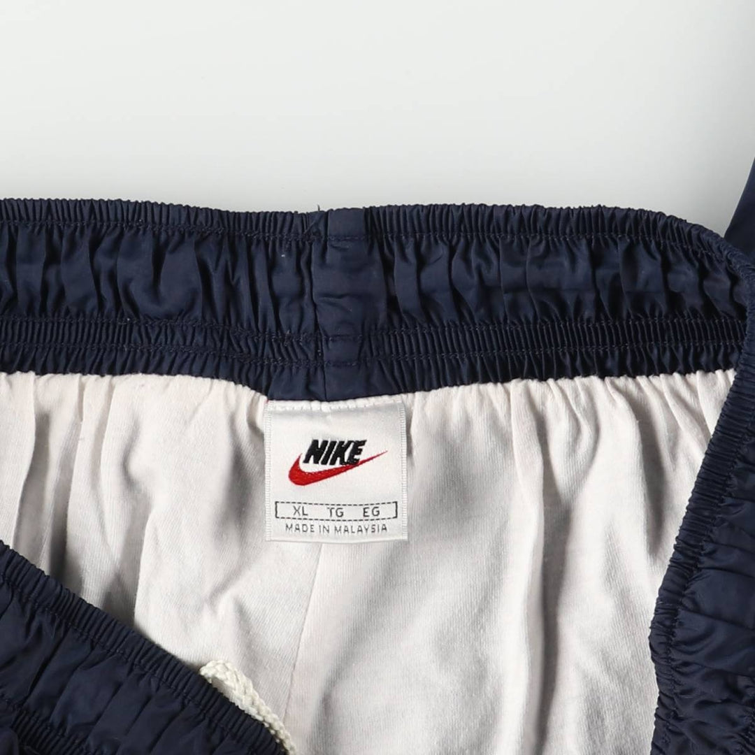 90'S Nike Nylon Pants, Shaka Shaka Pants, Men's XL Size, Vintage Nylon navy blue type Vintage Second Hand
