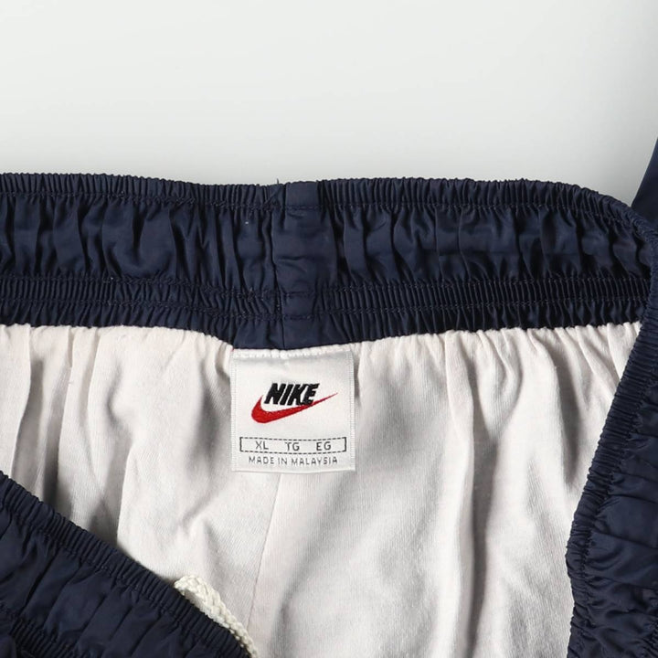 90'S Nike Nylon Pants, Shaka Shaka Pants, Men's XL Size, Vintage Nylon navy blue type Vintage Second Hand