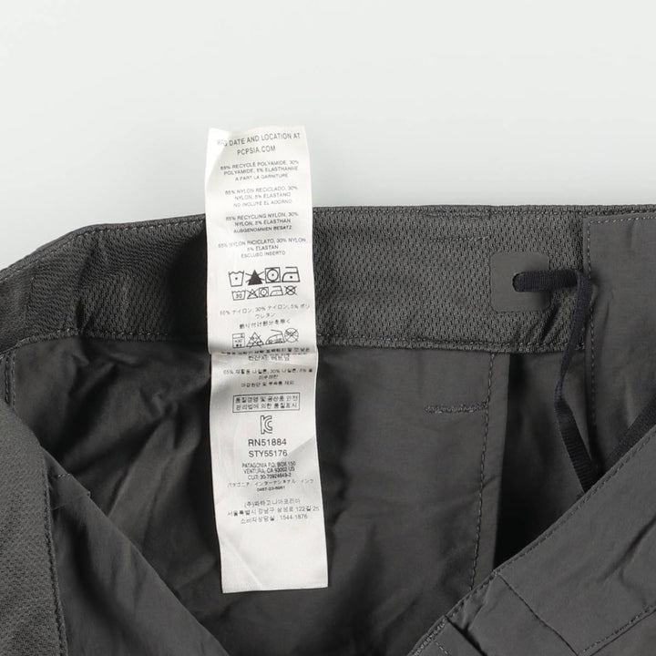 Patagonia Quandary Pants Shorts 55176FA19 Nylon Shaka Shaka Pants Men's Size W34 others gray type Vintage Second Hand