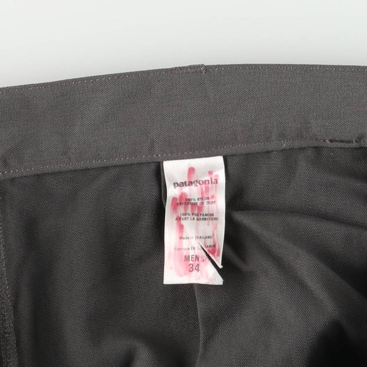 2000s~ Patagonia Regular Nylon Stand Up Pants 56130S8 Nylon Pants, Shaka Shaka Pants, Men's Size W34 Nylon gray type Vintage Second Hand