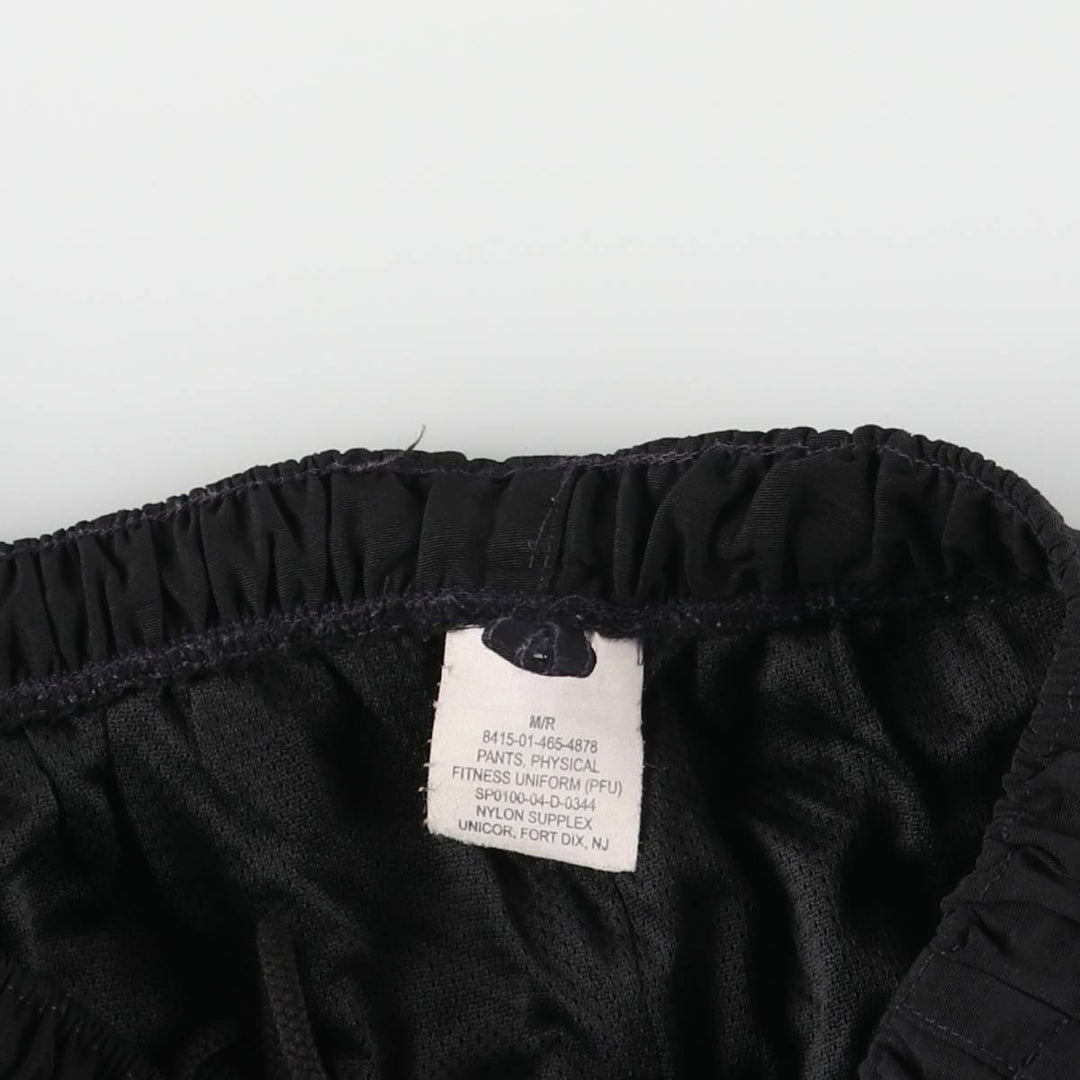 2000'S US Military IPFU Training Pants, Nylon, Shaka Shaka Pants, Made in USA, Size M Nylon black type Vintage Second Hand