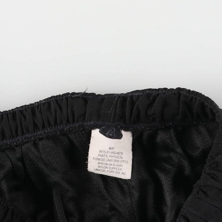 2000'S US Military IPFU Training Pants, Nylon, Shaka Shaka Pants, Made in USA, Size M Nylon black type Vintage Second Hand