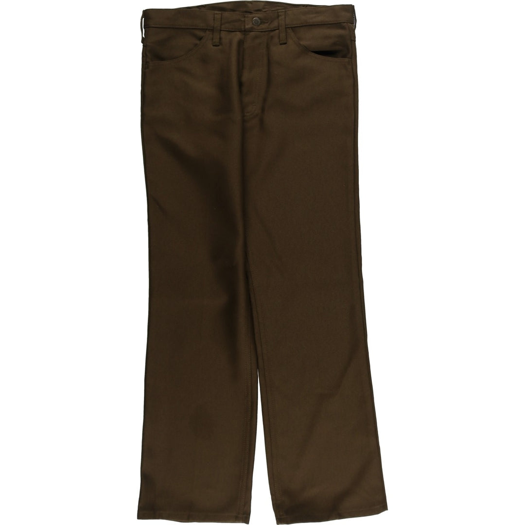 90s-00'S Wrangler Dress Jeans Slacks Pants Men's W33 Vintage polyester brown type Vintage Second Hand