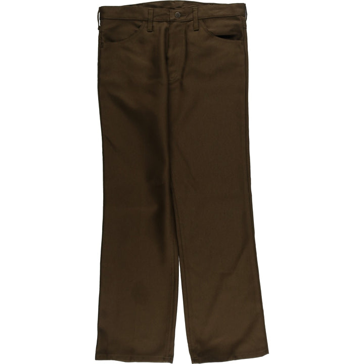 90s-00'S Wrangler Dress Jeans Slacks Pants Men's W33 Vintage polyester brown type Vintage Second Hand